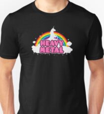 HEAVY METAL! (Funny Unicorn / Rainbow Mosh Parody Design) Unisex T-Shirt
