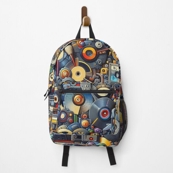 Item preview, Retro Music Equipment Collage designed and sold by DJ-Portable.