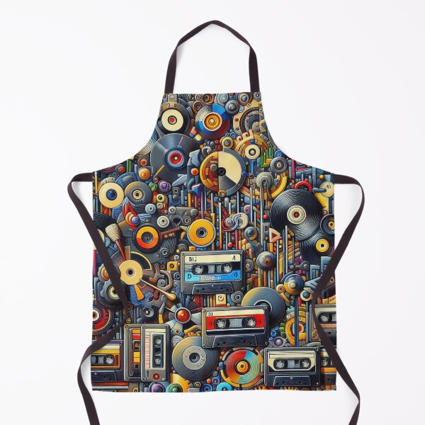 Item preview, Retro Music Equipment Collage designed and sold by DJ-Portable.