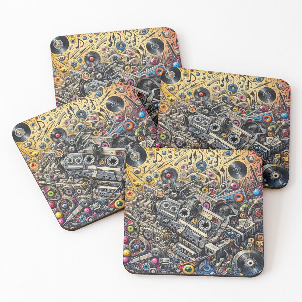 Item preview, Coasters (Set of 4) designed and sold by DJ-Portable.