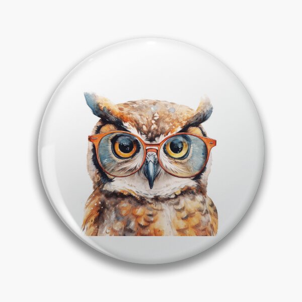 Item preview, Great Horned Owl Wearing Glasses designed and sold by TheAnimalZ00.