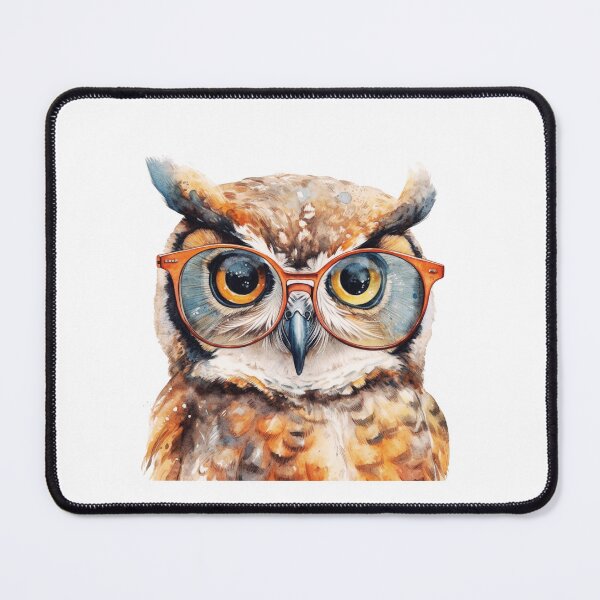 Item preview, Great Horned Owl Wearing Glasses designed and sold by TheAnimalZ00.