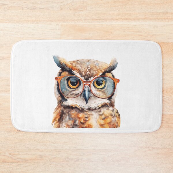 Item preview, Gran búho cornudo con gafas designed and sold by TheAnimalZ00.