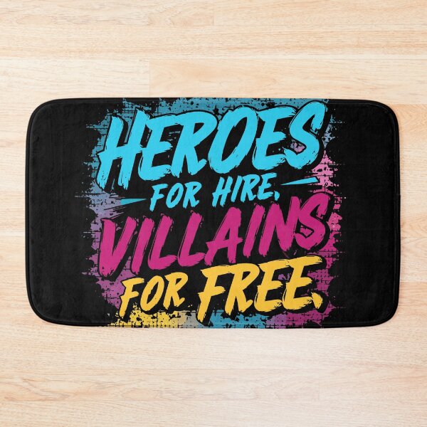 Item preview, Heroes for Hire Villains for Free designed and sold by Quirky Shirts.