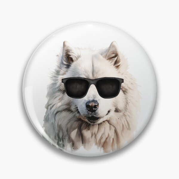 Item preview, Watercolor Samoyed Wearing Sunglasses designed and sold by TheAnimalZ00.