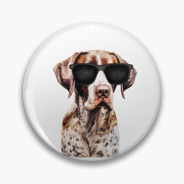 Item preview, Watercolor German Shorthaired Pointer Wearing Sunglasses designed and sold by TheAnimalZ00.