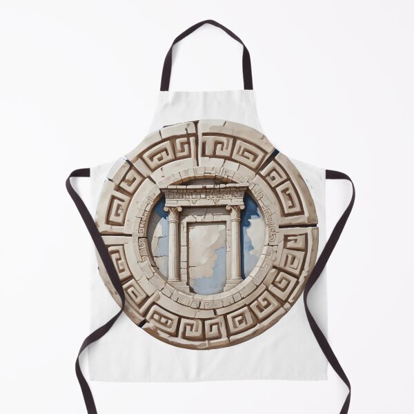 Item preview, Greek ornamental circle building designed and sold by Kalaidax.