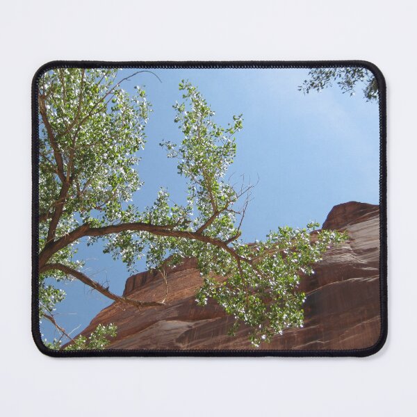 Item preview, Canyon De Chelly : Blend of Trees, Rock Cliff, and Sky in the Arizona Desert designed and sold by JoyousArt4u.