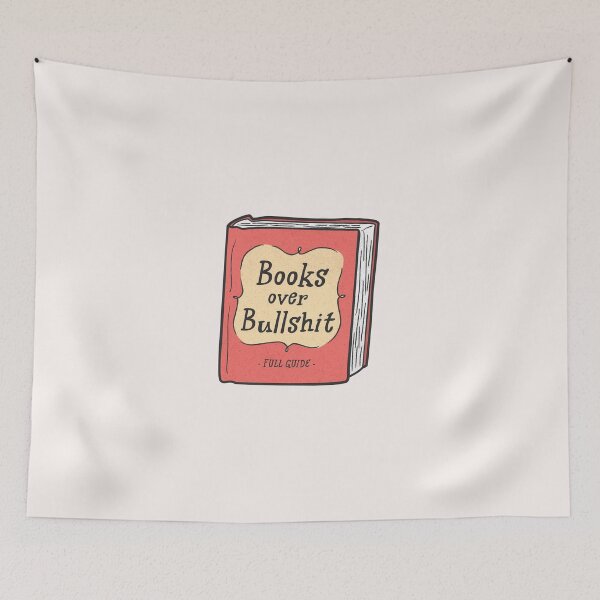 Item preview, Books Over Bullshit - A Book Lovers Guide designed and sold by Abhishek Goldar.