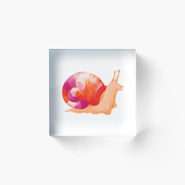 Item preview, Lesbian Pride Snail designed and sold by BreenanaBread.