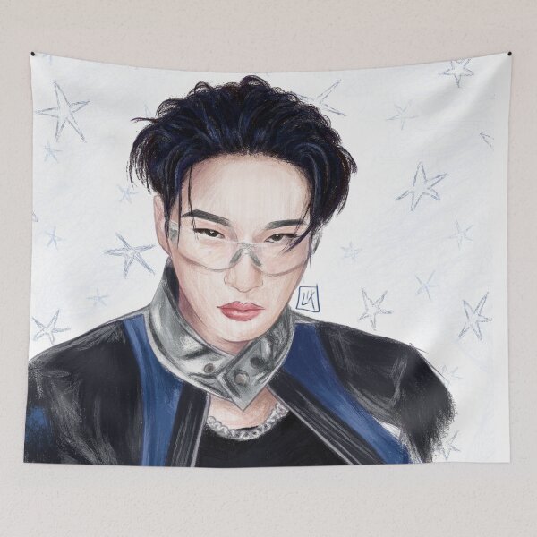Item preview, Seonghwa (bouncy era) digital sketch (bg ver) designed and sold by MintyLix.