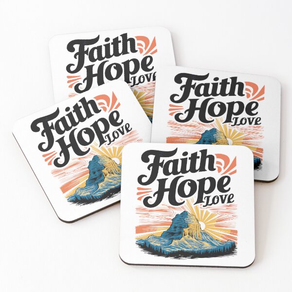 Item preview, Sunrise Valley Inspiration - "Faith, Hope, Love" Men's Christian Design by #HahaHandlesHub designed and sold by HahaHandlesHub.