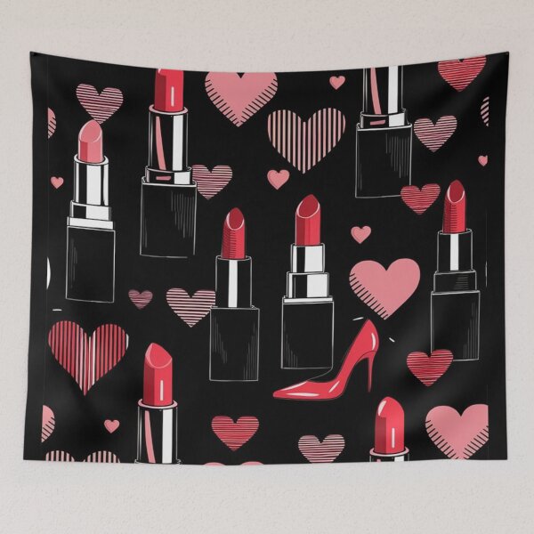 Item preview, Chic Lipstick & Heels Pattern designed and sold by NiRia Spot.