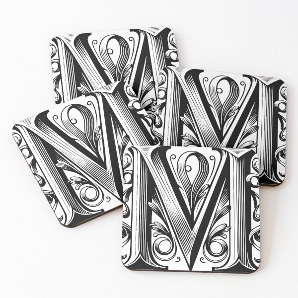 Item preview, Vintage Victorian Letter M designed and sold by Meet International shop.