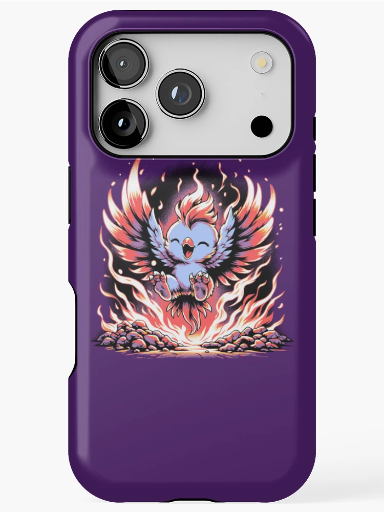 Thumbnail 1 of 4, iPhone Case, Li'l Legends™: Phoenix Rises designed and sold by FabledTees.