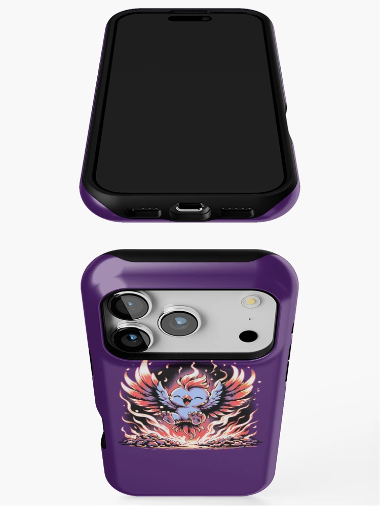 Thumbnail 3 of 4, iPhone Case, Li'l Legends™: Phoenix Rises designed and sold by FabledTees.