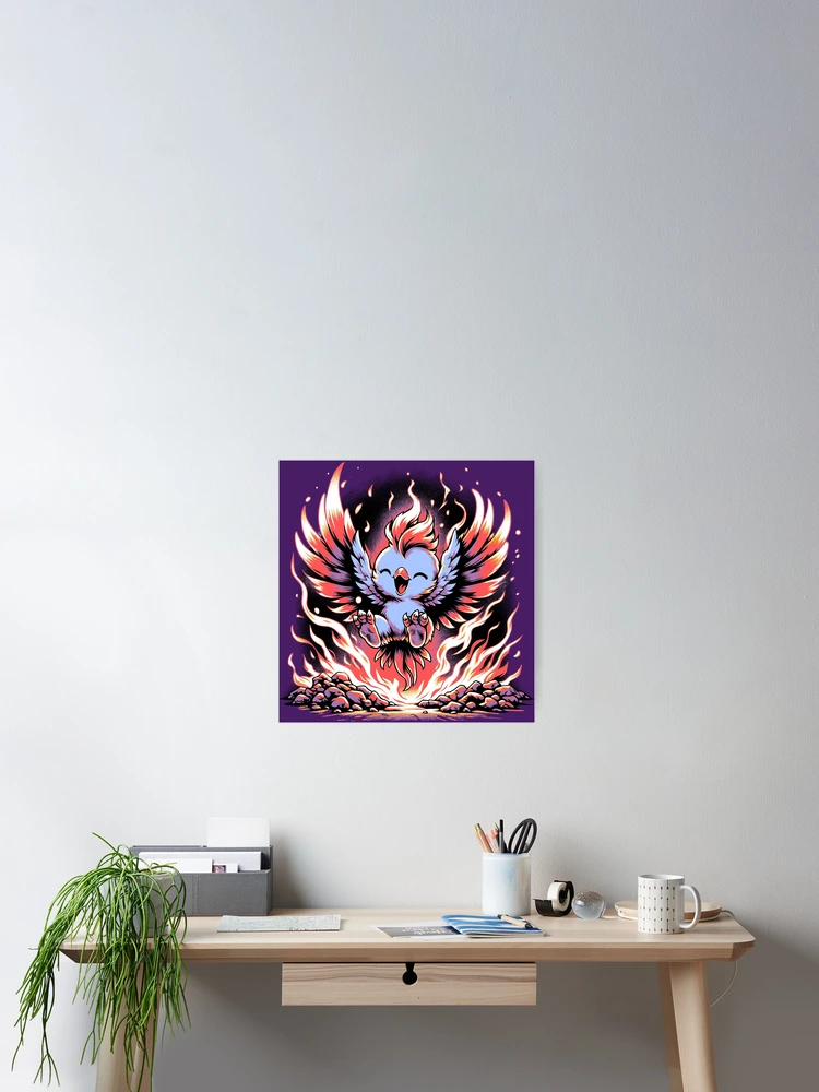 Thumbnail 2 of 3, Poster, Li'l Legends™: Phoenix Rises designed and sold by FabledTees.