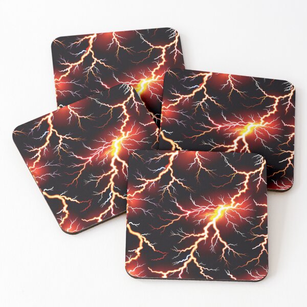 Item preview, Abstract Red Lightning Pattern Design designed and sold by TheArtOfPat.