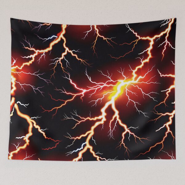 Item preview, Abstract Red Lightning Pattern Design designed and sold by TheArtOfPat.