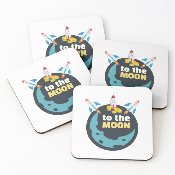 Item preview, Bitcoin To The Moon designed and sold by Quirky Dez.