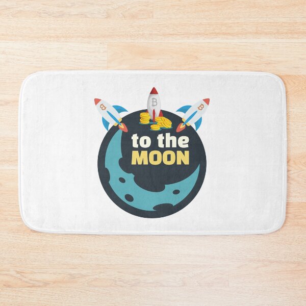 Item preview, Bitcoin a la luna designed and sold by Quirky Dez.