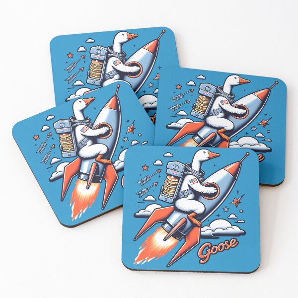 Item preview, Goose Pancakes Arrows Clouds Astronaut Design designed and sold by HippieFarms11.