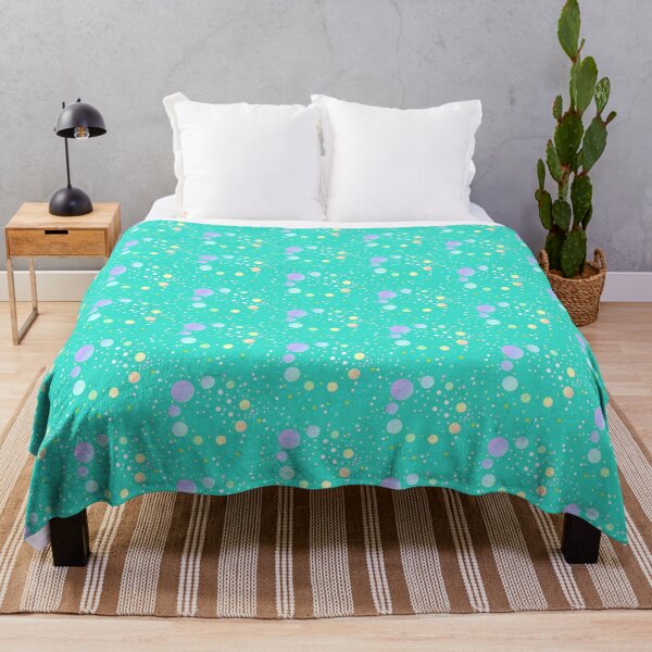 Item preview, Turquoise blue whimsical polka dot | abstract aesthetic dots designed and sold by lausn.