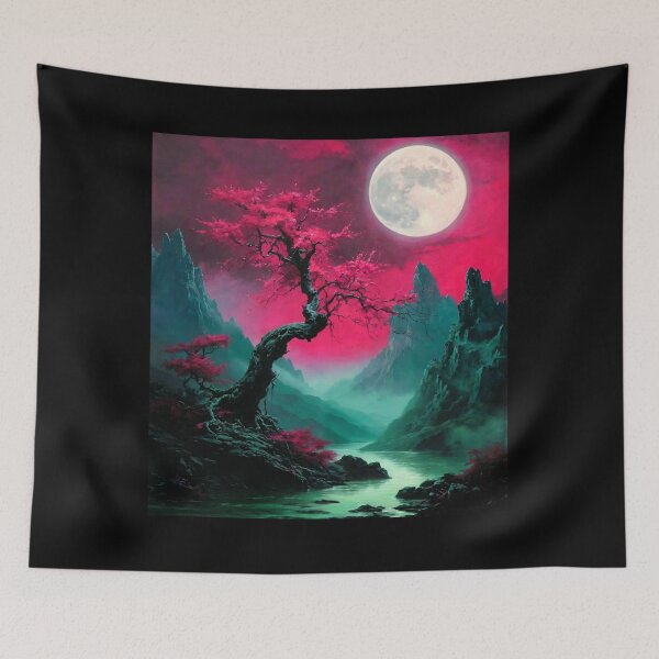 Item preview, Moon night landscape designed and sold by UZRWRLD .