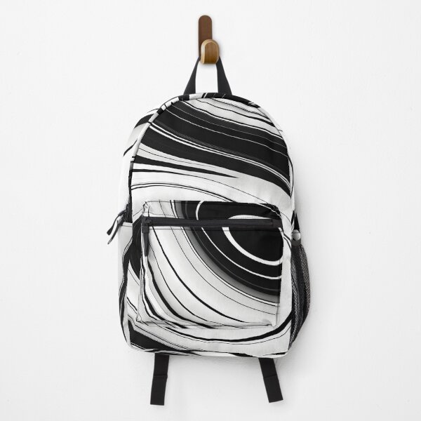 Item preview, Groovy Retro Liquid Swirl Fluid Wavy PatternBlack, Black designed and sold by Prints and Lifestyle.
