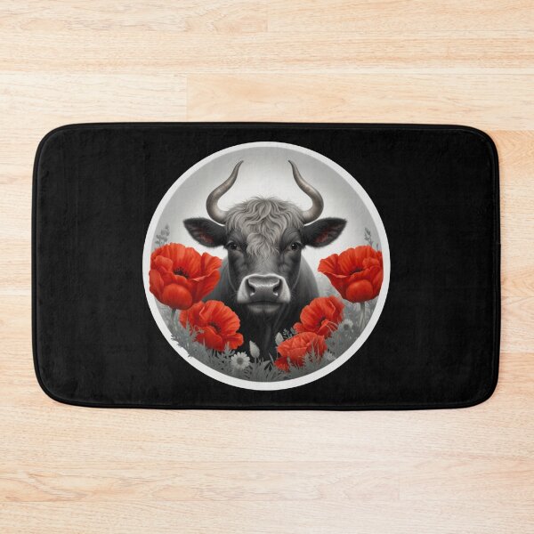 Item preview, Camargue bull and poppies designed and sold by Astralia.