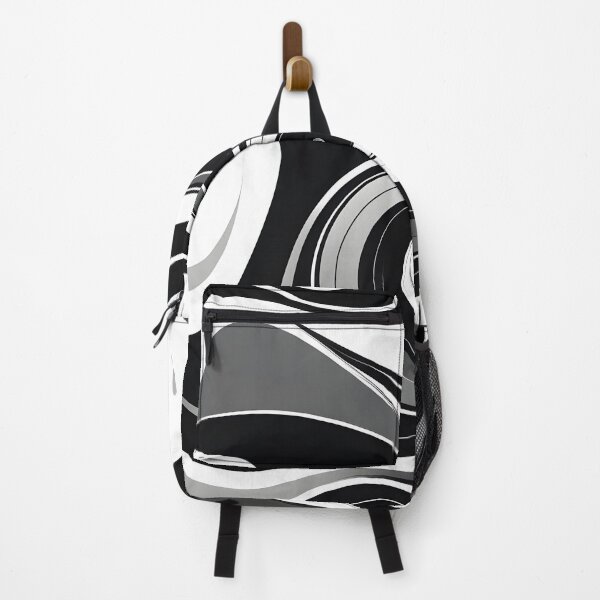 Item preview, Groovy Retro Liquid Swirl Fluid Wavy Pattern, Black designed and sold by Prints and Lifestyle.