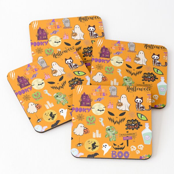 Item preview, Orange Halloween Pattern designed and sold by KCsStudio.