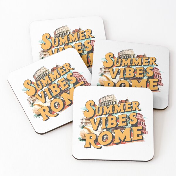 Item preview, "Summer Vibes Rome" Graphic with Iconic Rome Landmarks - Perfect for Italy Travel Enthusiasts designed and sold by BNCH44.