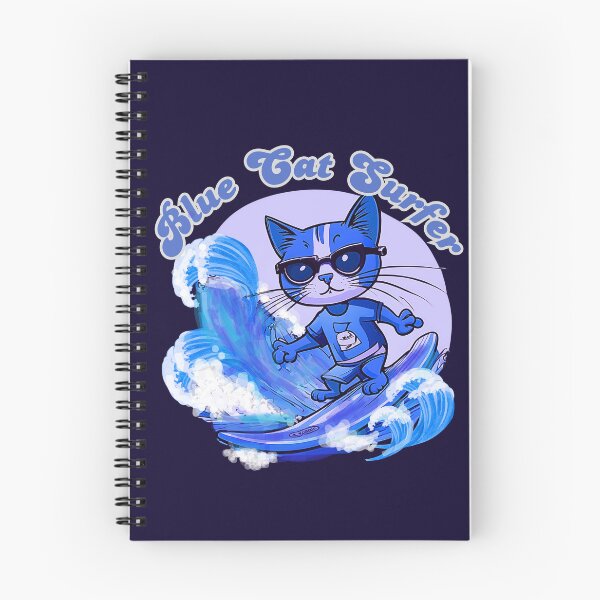 Item preview, Blue Cat Surfer designed and sold by Tripp Art Studio.