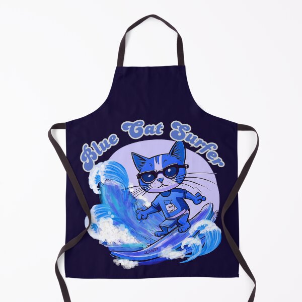 Item preview, Blue Cat Surfer designed and sold by Tripp Art Studio.