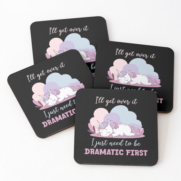 Item preview, "I'll Get Over It" Pastel Unicorn - "I Just Need to Be Dramatic First" designed and sold by BNCH44.