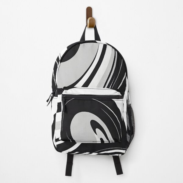 Item preview, Groovy Retro Liquid Swirl Fluid Wavy Pattern Black designed and sold by Prints and Lifestyle.