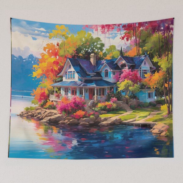 Item preview, Serene Waterside Home designed and sold by Sadia  Jannat.