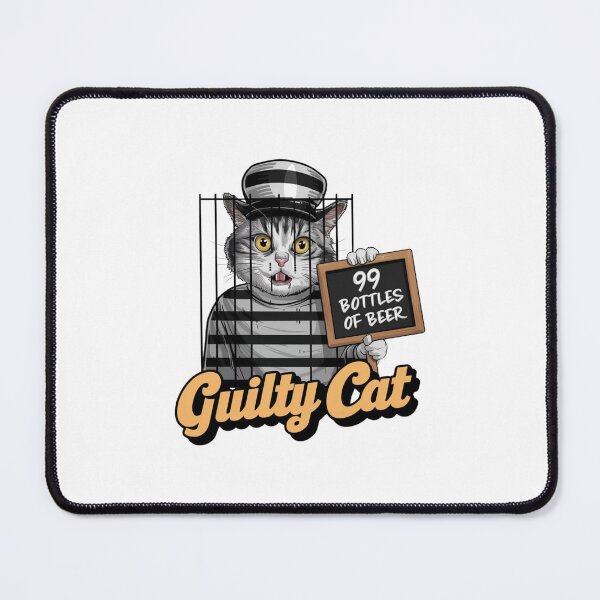 Item preview, Guilty Cat Mugshot designed and sold by Colorful-Garden.