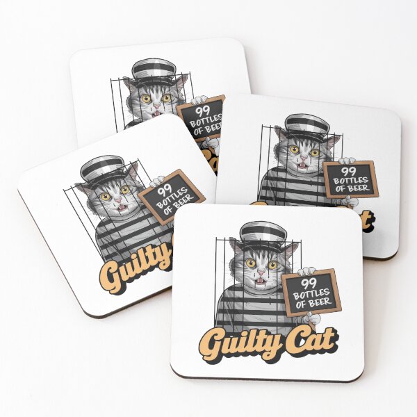 Item preview, Guilty Cat Mugshot designed and sold by Colorful-Garden.