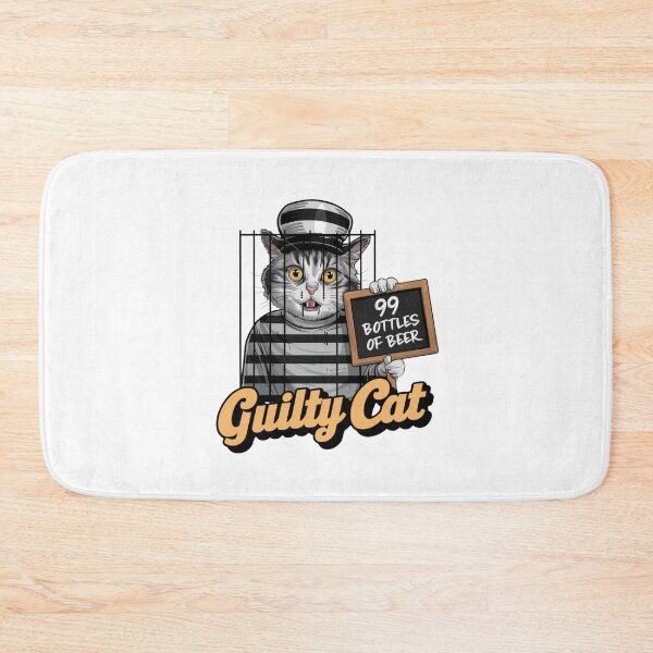 Item preview, Guilty Cat Mugshot designed and sold by Colorful-Garden.