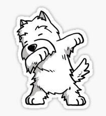 Dabbing Westie Sticker