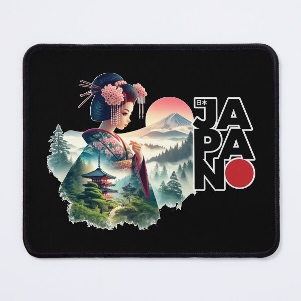 Item preview, Japanese Geisha with Japanese Landscape designed and sold by Witsprings.