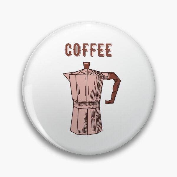 Item preview, Coffee Maker Pink and Brown Vintage Style Design designed and sold by CreativeCanvas8.