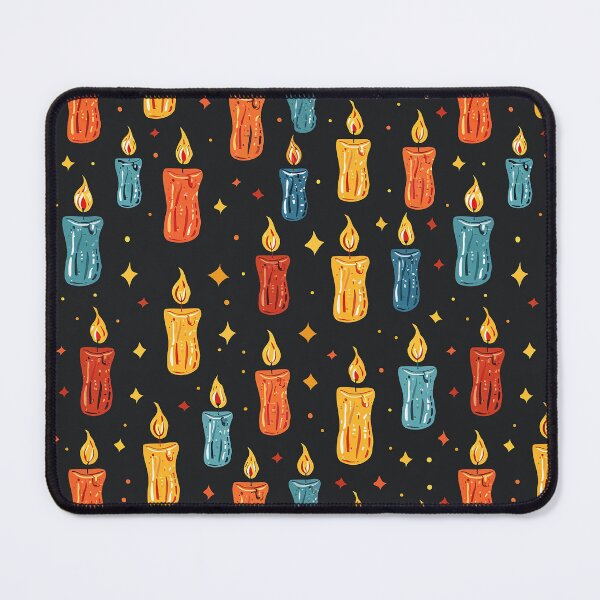 Item preview, Burning Candles Warm Flames on Dark Background designed and sold by NikkofTime.