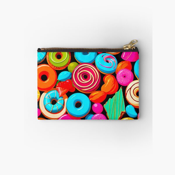 Item preview, Cartoon Donut Collage Pattern designed and sold by GrizzlyCollective.