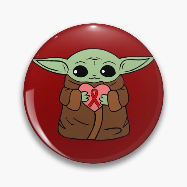 Item preview, Baby Green Alien Holding An Awareness Ribbon Heart (Red) designed and sold by CaitlynConnor.