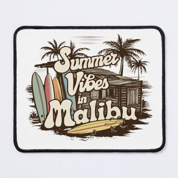 Item preview, "Summer Vibes in Malibu" - Vintage Style Graphic designed and sold by BNCH44.
