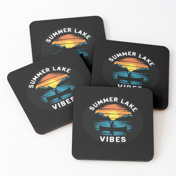 Item preview, Tranquil Lake Views: Retro Sunset Graphic of Lone Kayaker Admiring Sunrise designed and sold by BNCH44.