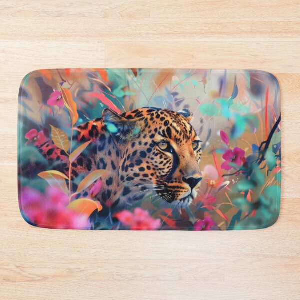 Item preview, Leopard between flowers designed and sold by FlowersColorful.